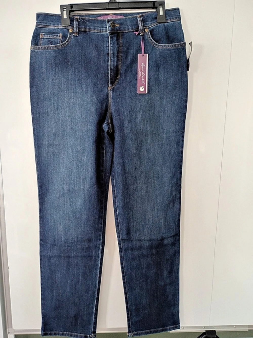 Gloria Vanderbilt Amanda Original Slimming Jean Skinny Jeans in Blue Waist 12